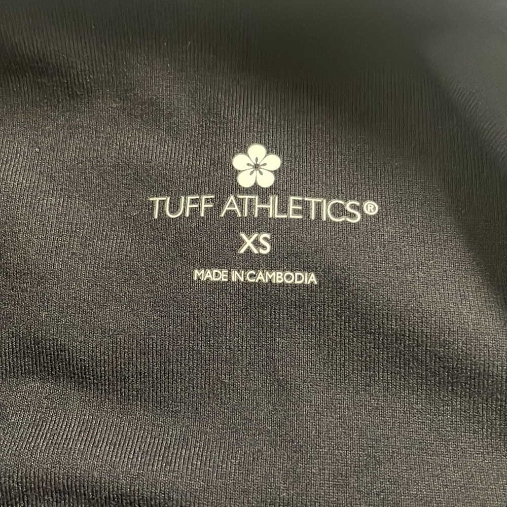 TUFF ATHLETICS Black/Grey Camo Leggings/Yoga Pants~ with Pockets! - Picture 3 of 7